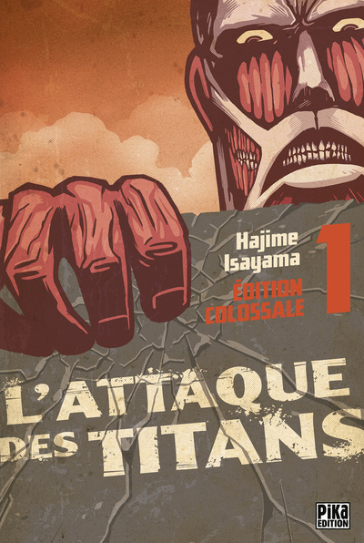 L'Attaque des Titans Edition Colossale T01 (9782811623258-front-cover)