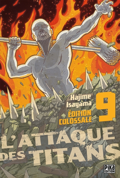L'Attaque des Titans Edition Colossale T09 (9782811651008-front-cover)