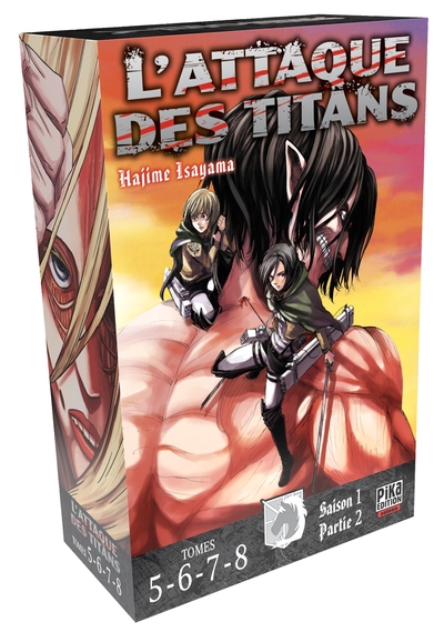 L'Attaque des Titans Coffret T05 à T08, Coffret 4 tomes (9782811673925-front-cover)