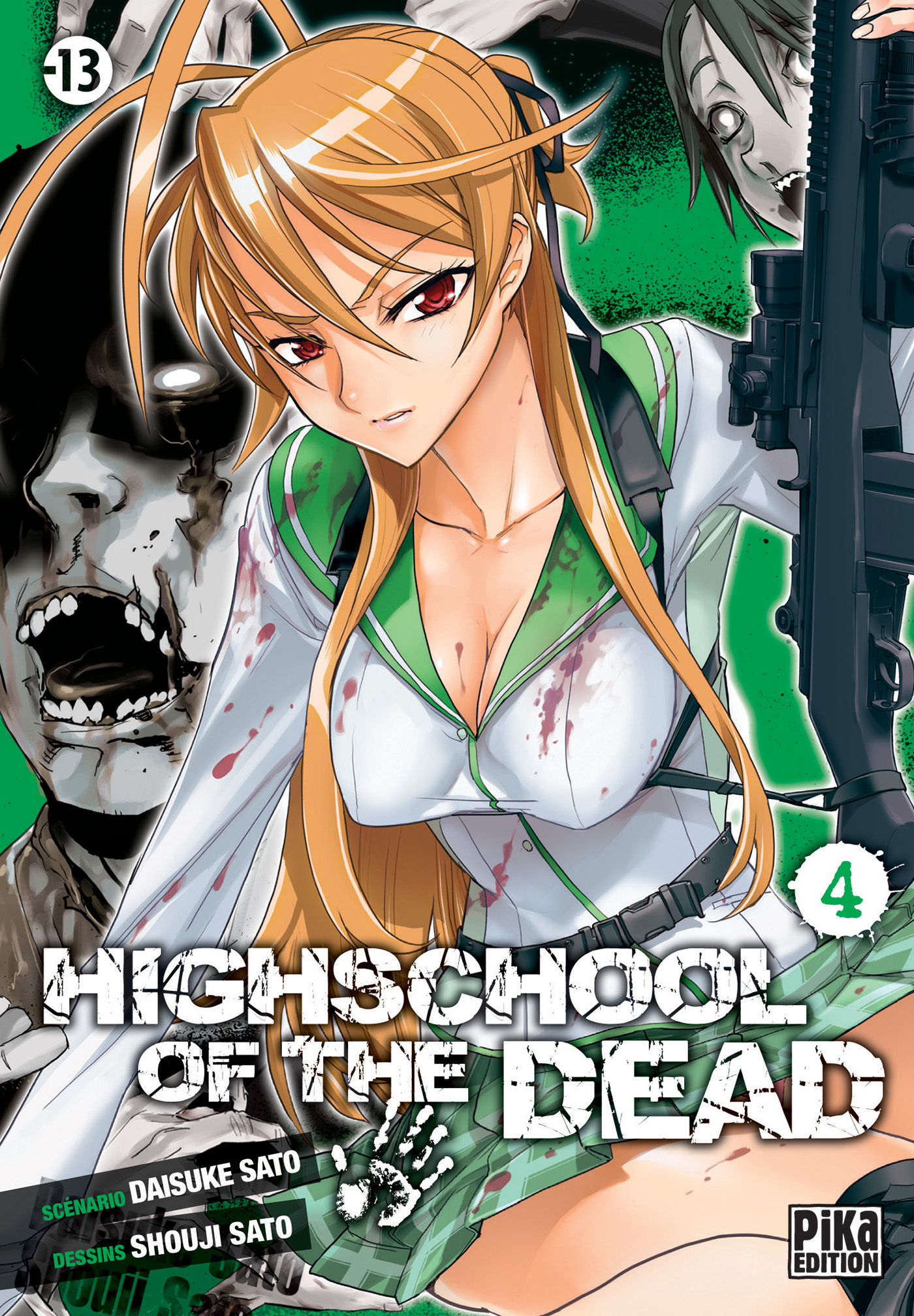Highschool of the Dead T04 (9782811602024-front-cover)