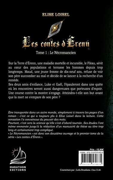 Les contes d'Érenn Tome 1, Le Nécromancien (9791097570835-back-cover)