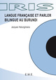 Langue française et parler bilingue au Burundi (9782930342368-front-cover)