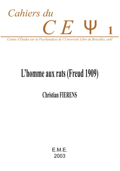 L'homme aux rats (Freud 1909) (9782930342306-front-cover)