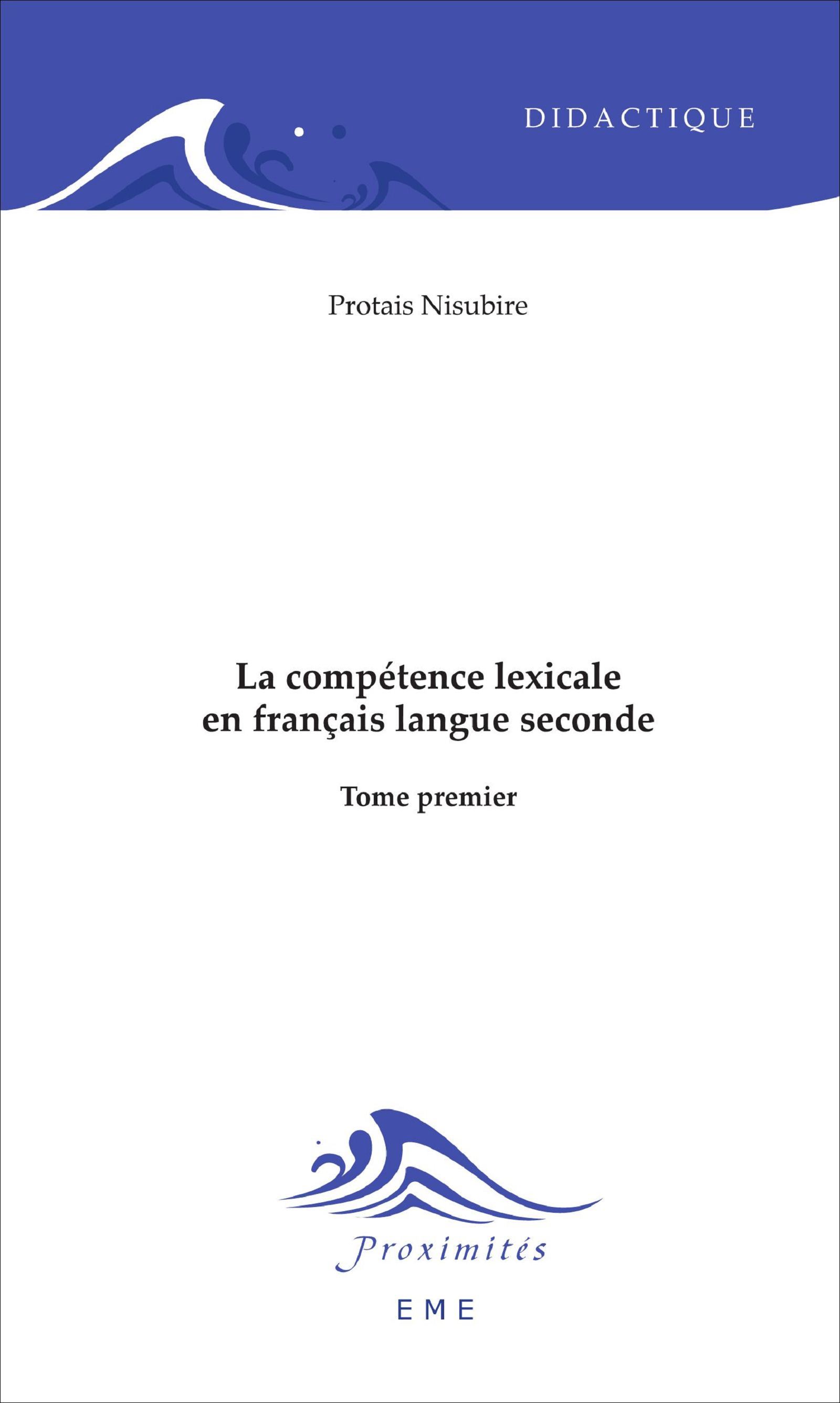 La compétence lexicale en français langue seconde (Tome 1) (9782930342108-front-cover)