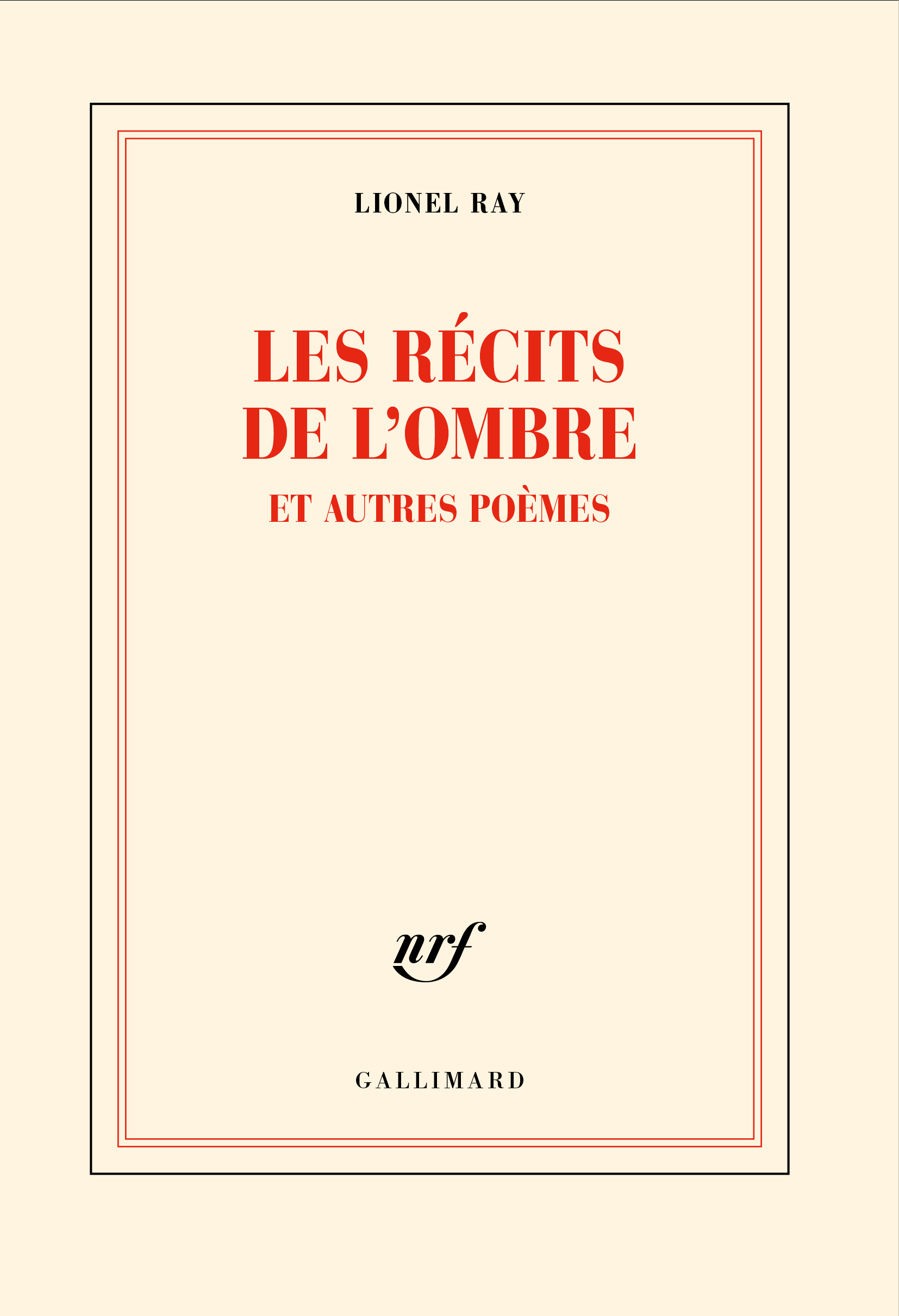 Les récits de l'ombre et autres poèmes (9782073033642-front-cover)