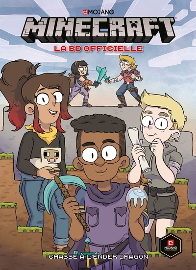 Minecraft la BD officielle : Chasse à l'Ender Dragon (9782809483109-front-cover)