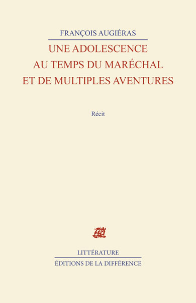 Une adolescence au temps du maréchal (9782729113414-front-cover)