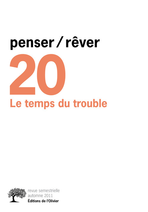 penser/rêver n°20 Le temps du trouble (9782879298672-front-cover)