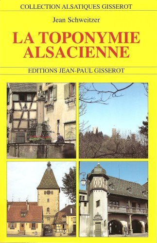 La toponymie alsacienne (9782877475501-front-cover)