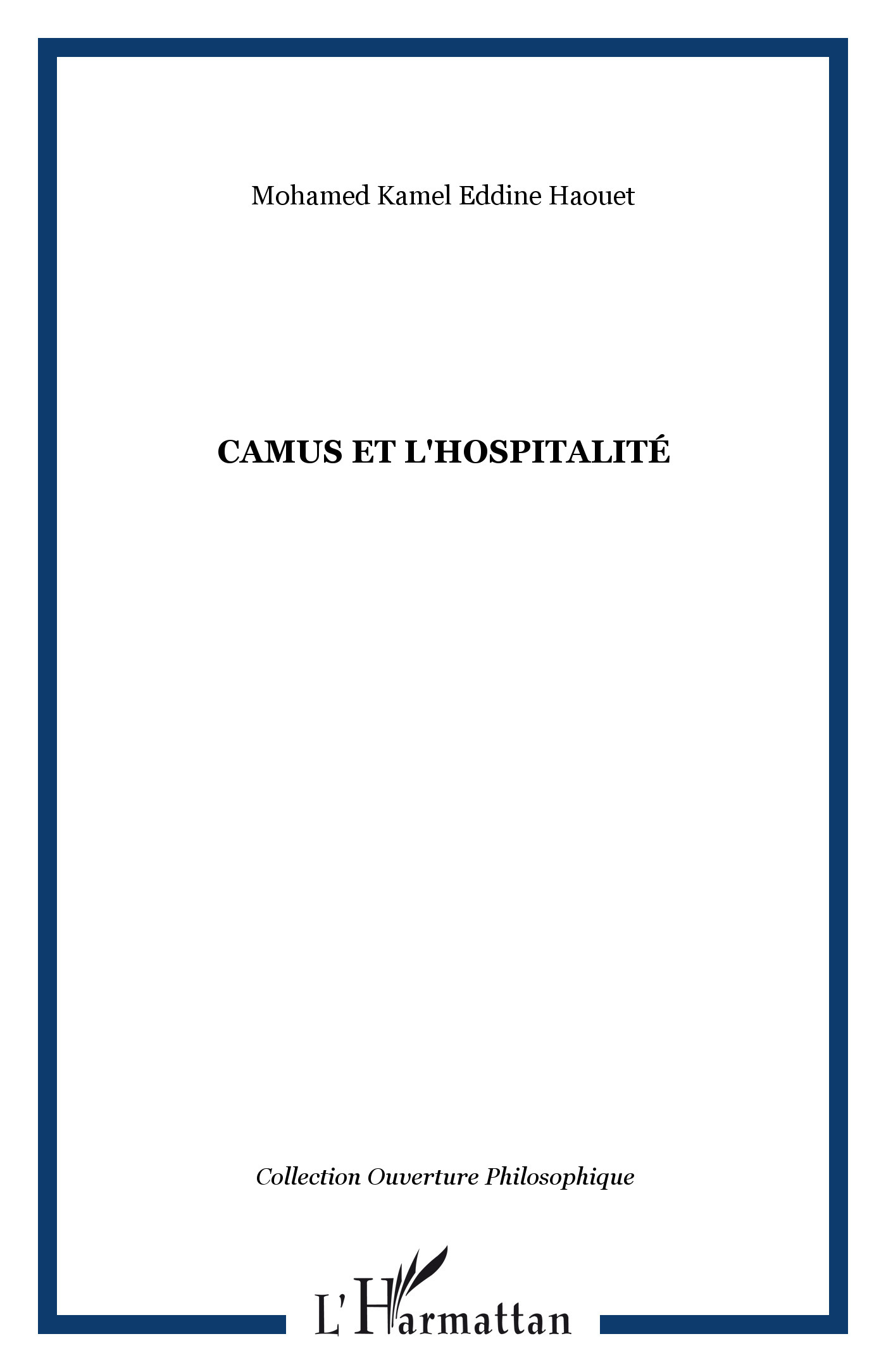 Camus et l'hospitalité (9782747545037-front-cover)