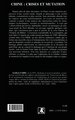 CHINE : CRISES ET MUTATION (9782747520409-back-cover)