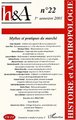 Histoire et Anthropologie, MYTHES ET PRATIQUES DU MARCHÉ (9782747501330-front-cover)