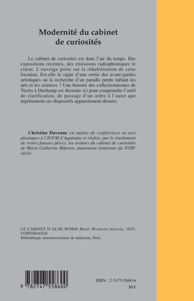 Modernité du cabinet de curiosités (9782747558600-back-cover)