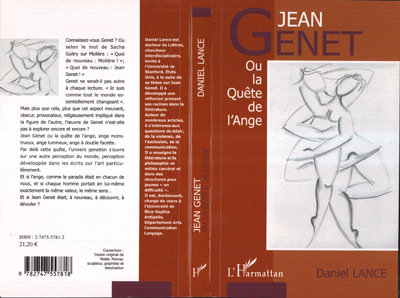 Jean Genet ou la quête de l'ange (9782747557818-front-cover)