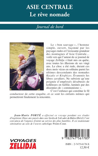 Asie centrale, Le rêve nomade - Journal de bord (9782747561785-back-cover)