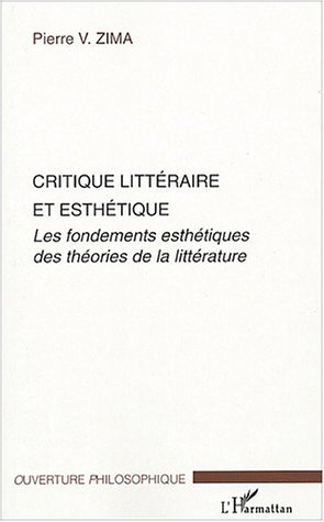 Critique littéraire et esthétique (9782747558105-front-cover)