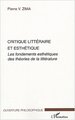 Critique littéraire et esthétique (9782747558105-front-cover)