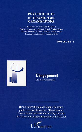 Psychologie du travail et des organisations, L'engagement (9782747545525-front-cover)
