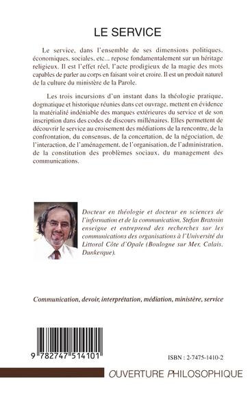 Le service, Médiologies subjectives:intercalaires entre action et connaissance (9782747514101-back-cover)