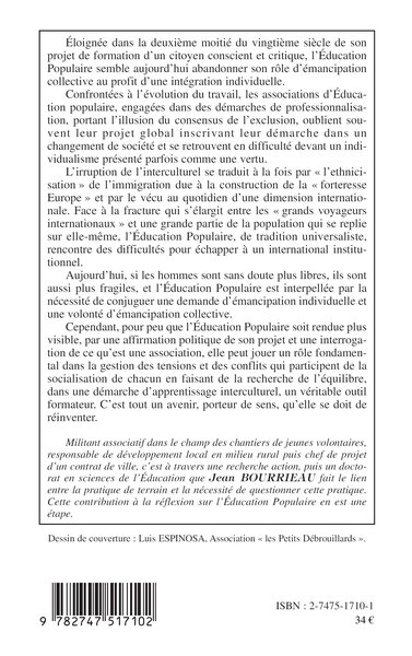 L'ÉDUCATION POPULAIRE RÉINTERROGÉE (9782747517102-back-cover)