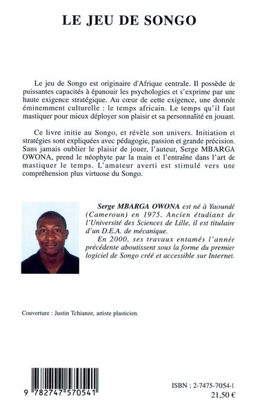 Le jeu de songo (9782747570541-back-cover)