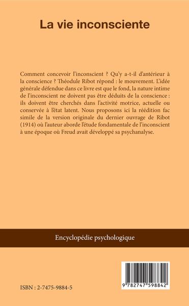 La vie inconsciente (9782747598842-back-cover)