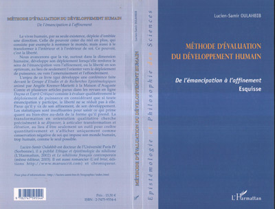 Méthode d'évaluation du développement humain, De l'émancipation à l'affinement - Esquisse (9782747595544-front-cover)