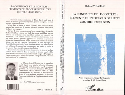 LA CONFIANCE ET LE CONTRAT : ÉLÉMENTS DU PROCESSUS DE LUTTE CONTRE L'EXCLUSION (9782747517560-front-cover)