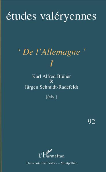Bulletin des études valéryennes, De l'Allemagne (9782747532518-front-cover)