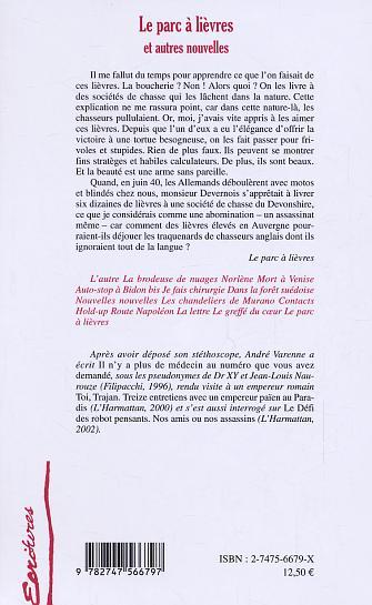 Le parc à lièvres, et autres nouvelles (9782747566797-back-cover)