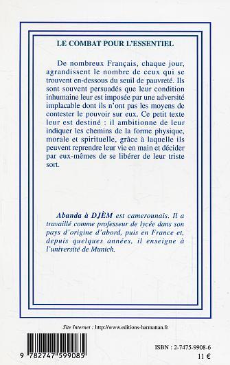 LE COMBAT POUR L'ESSENTIEL, En toi, un autre toi-même (9782747599085-back-cover)
