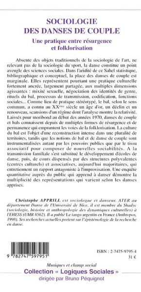 Sociologie des danses de couple, Une pratique entre résurgence et folklorisation (9782747597951-back-cover)