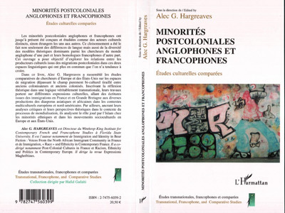 Minorités postcoloniales anglophones et francophones, Etudes culturelles comparées (9782747560399-front-cover)