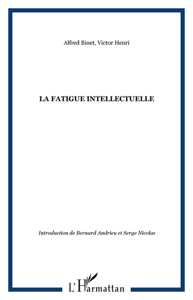 La fatigue intellectuelle (9782747577946-front-cover)