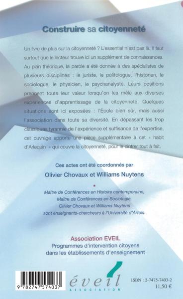 Construire sa citoyenneté (9782747574037-back-cover)