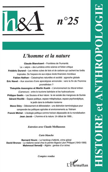 Histoire et Anthropologie, L'HOMME ET LA NATURE (9782747523844-front-cover)