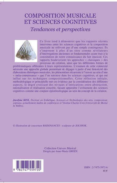 Composition musicale et sciences cognitives, Tendances et perspectives (9782747559720-back-cover)