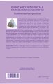 Composition musicale et sciences cognitives, Tendances et perspectives (9782747559720-back-cover)