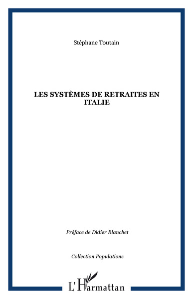LES SYSTÈMES DE RETRAITES EN ITALIE (9782747505857-front-cover)