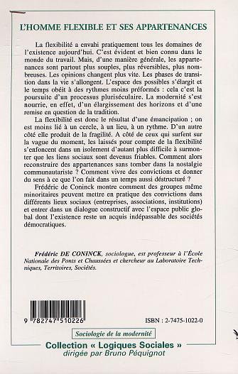 L'HOMME FLEXIBLE ET SES APPARTENANCES (9782747510226-back-cover)