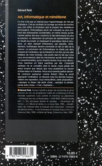 ART, INFORMATIQUE ET MIMÉTISME (9782747516631-back-cover)