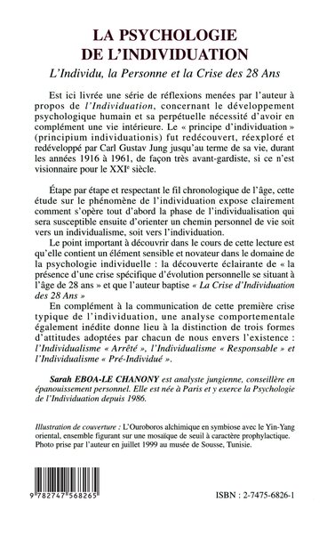 La psychologie de l'individuation, L'individu, la personne et la crise des 28 ans (9782747568265-back-cover)