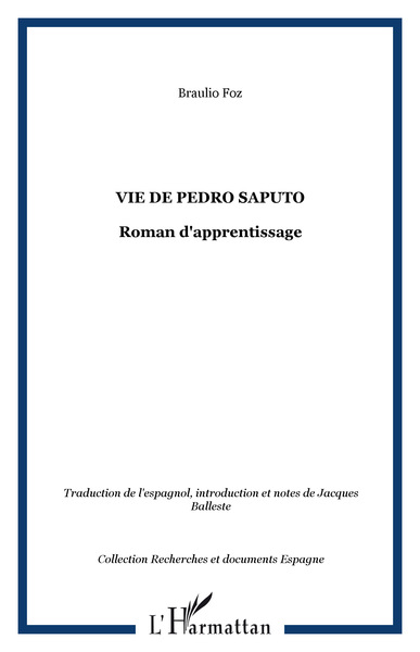 Vie de Pedro Saputo, Roman d'apprentissage (9782747576512-front-cover)
