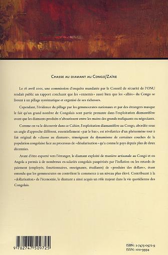 Cahiers Africains, CHASSE AU DIAMANT AU CONGO/ZAÏRE (n° 45-46) (9782747509725-back-cover)