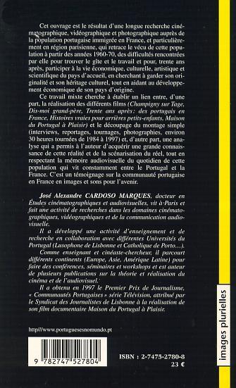 IMAGES DE PORTUGAIS EN FRANCE, Immigration et cinéma (9782747527804-back-cover)