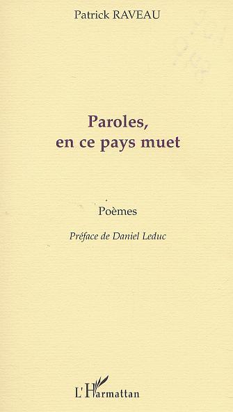PAROLES, EN CE PAYS MUET (9782747511377-front-cover)