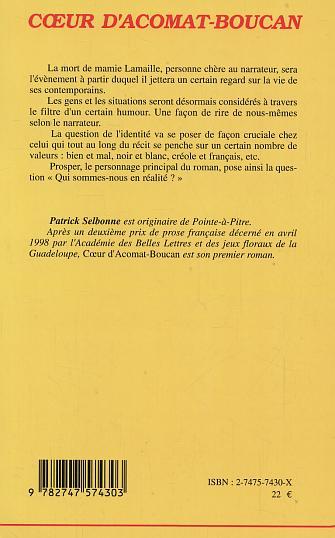 Coeur d'acomat-boucan (9782747574303-back-cover)