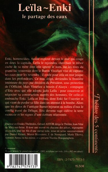 Leïla-Enki, Le partage des eaux Suivi de Fragments pour un art poétique - Suivi de Fragments pour un art poétique (9782747579735-back-cover)
