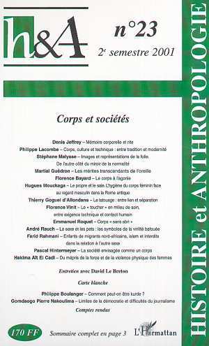 Histoire et Anthropologie, CORPS ET SOCIÉTÉ (9782747502931-front-cover)