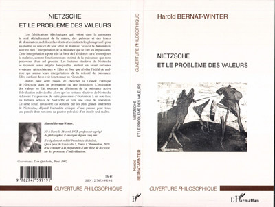 Nietzsche et le problème des valeurs (9782747599191-front-cover)